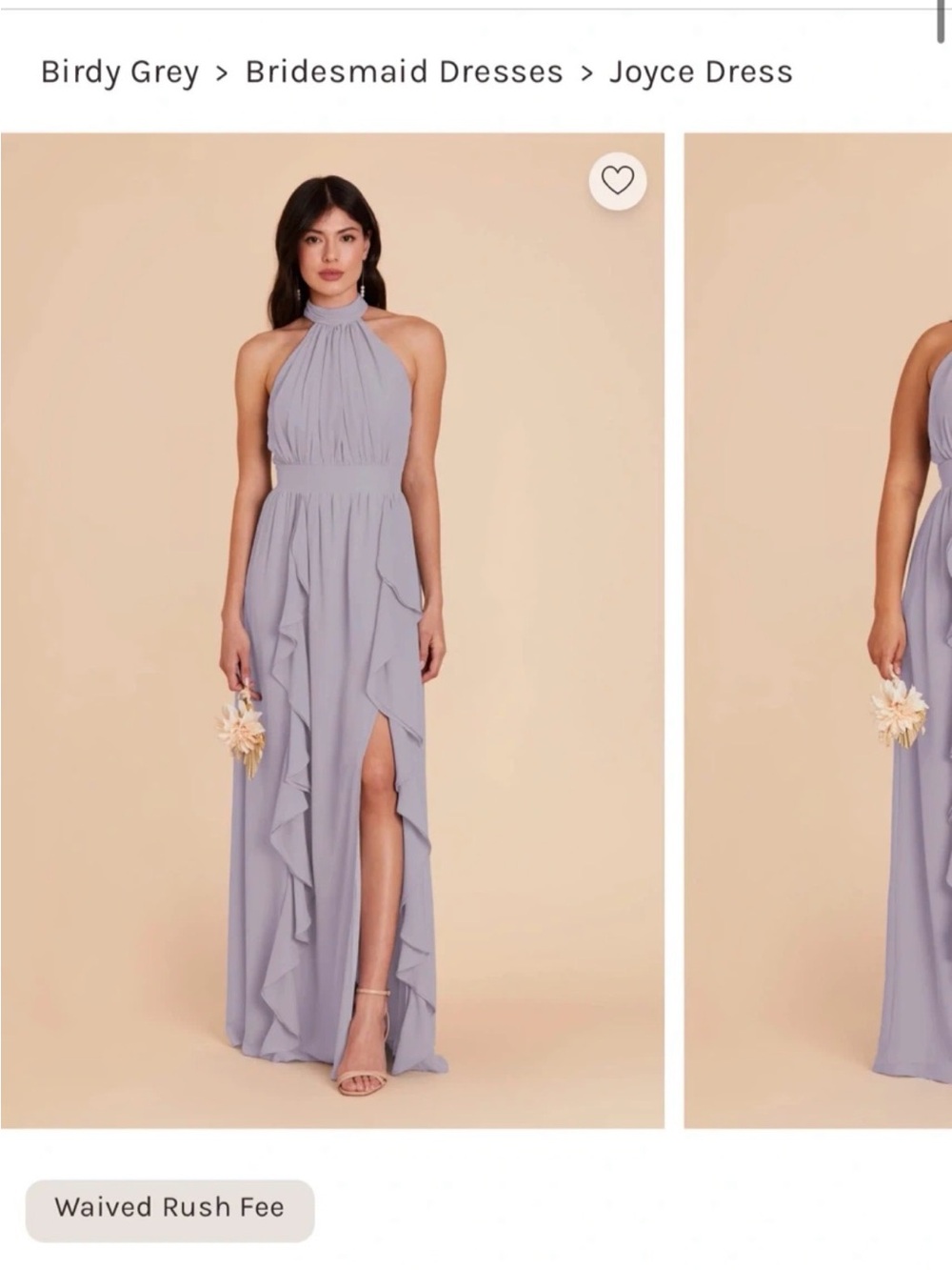 Birdy Grey Joyce Halter Ruffle Maxi Dress in Lavender